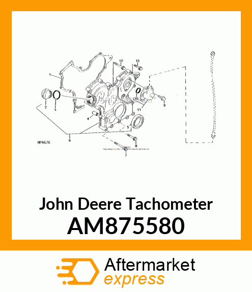 GEAR UNIT ASSEMBLY, TACHOMETER AM875580