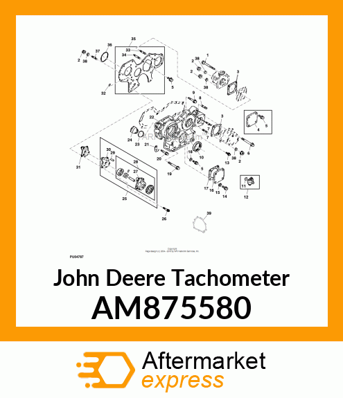 GEAR UNIT ASSEMBLY, TACHOMETER AM875580