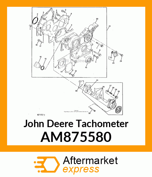 GEAR UNIT ASSEMBLY, TACHOMETER AM875580