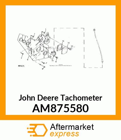 GEAR UNIT ASSEMBLY, TACHOMETER AM875580