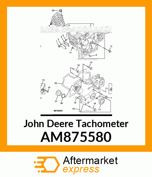 GEAR UNIT ASSEMBLY, TACHOMETER AM875580