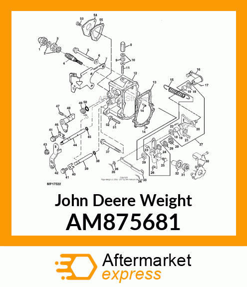 WEIGHT ASSEMBLY AM875681