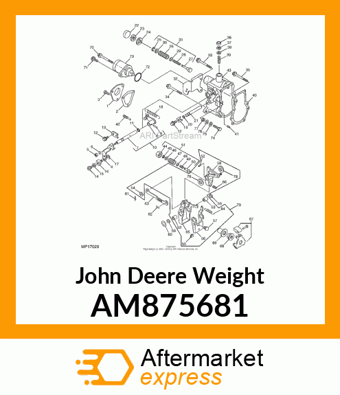 WEIGHT ASSEMBLY AM875681