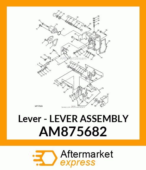 Lever - LEVER ASSEMBLY AM875682