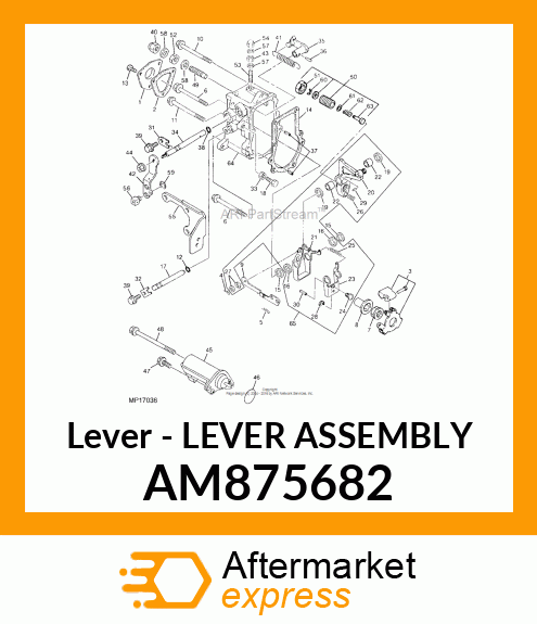 Lever - LEVER ASSEMBLY AM875682