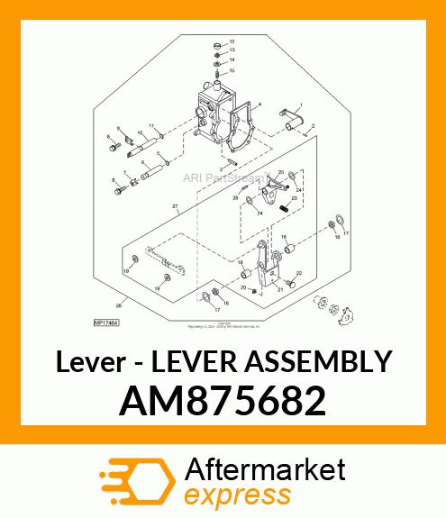 Lever - LEVER ASSEMBLY AM875682