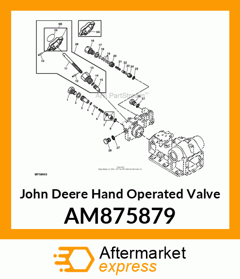 VALVE, STOP, KIT AM875879