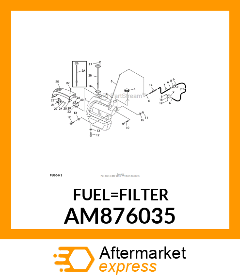 FILTER, FUEL AM876035