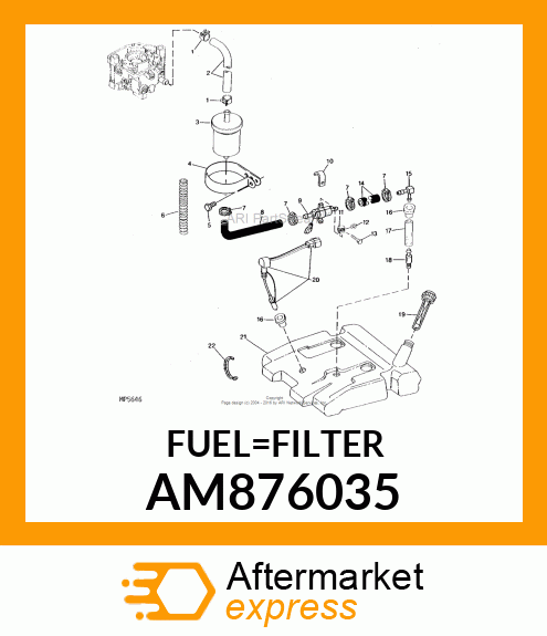 FILTER, FUEL AM876035