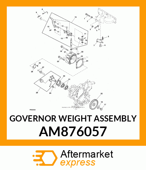 GOVERNOR WEIGHT ASSEMBLY AM876057