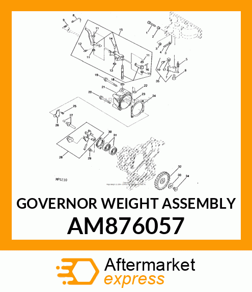 GOVERNOR WEIGHT ASSEMBLY AM876057