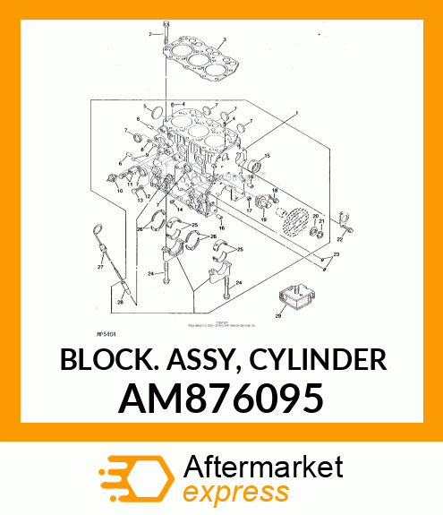 BLOCK ASSY, CYLINDER AM876095