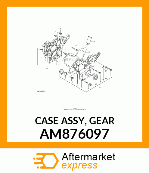 CASE ASSY, GEAR AM876097