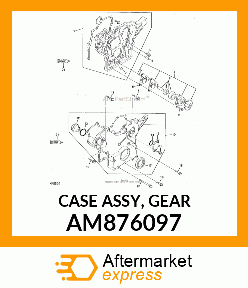 CASE ASSY, GEAR AM876097