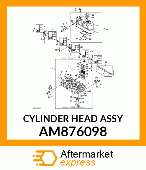 CYLINDER HEAD ASSY AM876098