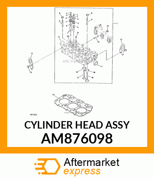 CYLINDER HEAD ASSY AM876098