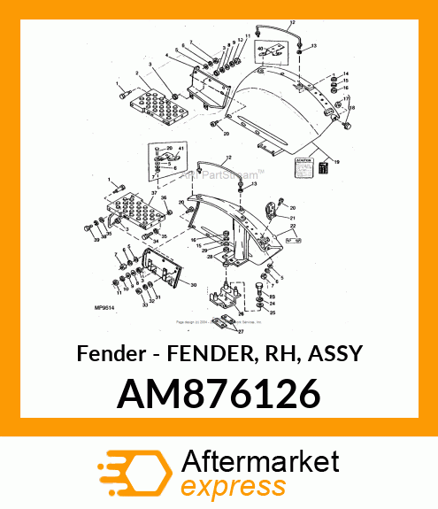 Fender - FENDER, RH, ASSY AM876126