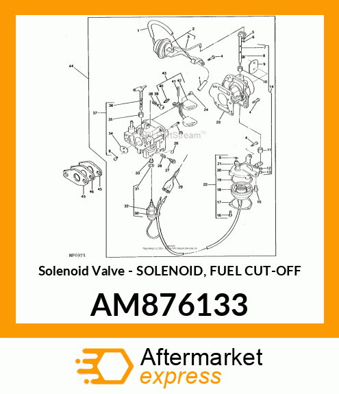 Solenoid Valve - SOLENOID, FUEL CUT-OFF AM876133