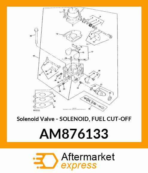 Solenoid Valve - SOLENOID, FUEL CUT-OFF AM876133