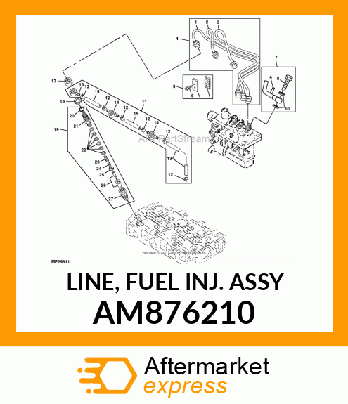 LINE, FUEL INJ. ASSY AM876210