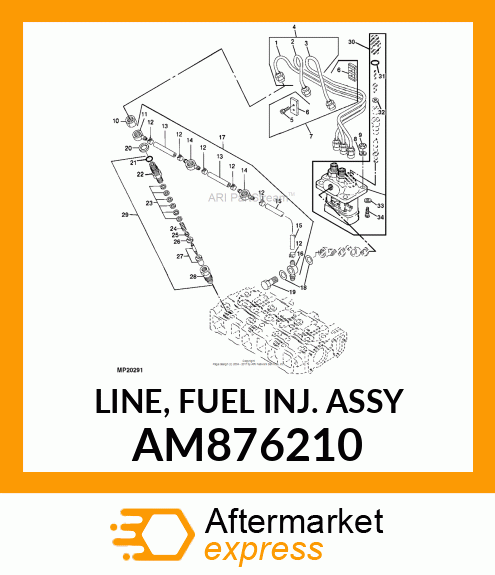 LINE, FUEL INJ. ASSY AM876210