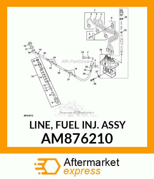 LINE, FUEL INJ. ASSY AM876210