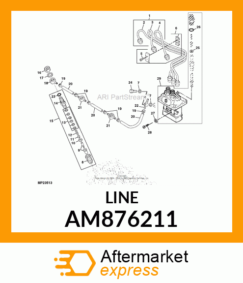 LINE, FUEL INJ. ASSY AM876211