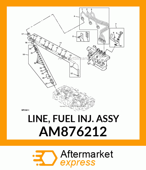 LINE, FUEL INJ. ASSY AM876212