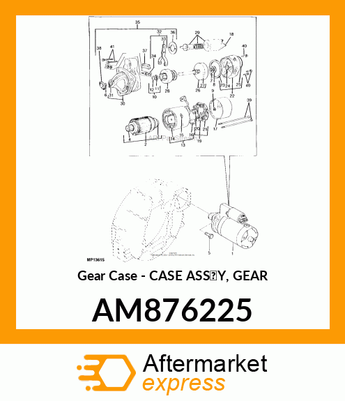 Gear Case - CASE ASS'Y, GEAR AM876225