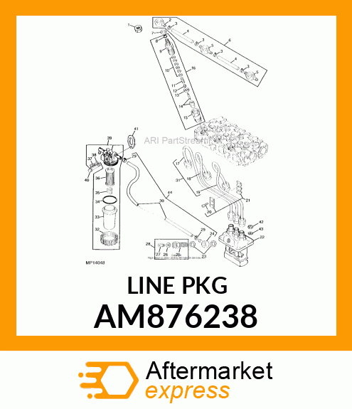 FUEL INJECTION LINE ASSY AM876238