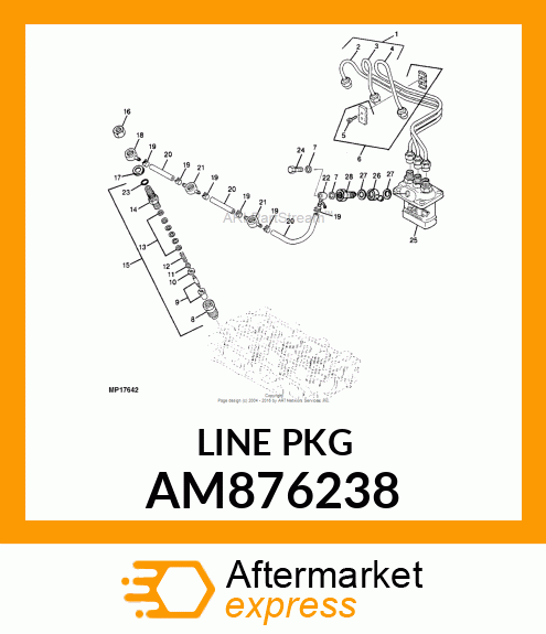 FUEL INJECTION LINE ASSY AM876238