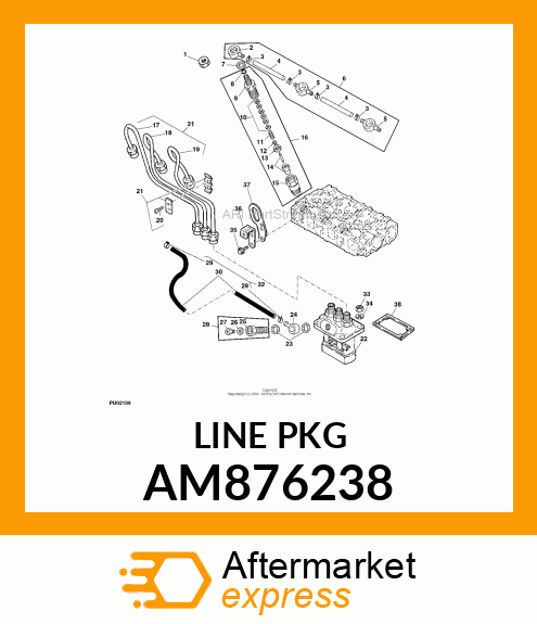 FUEL INJECTION LINE ASSY AM876238