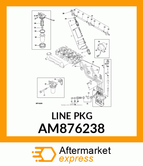 FUEL INJECTION LINE ASSY AM876238