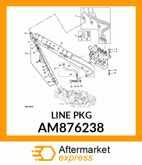 FUEL INJECTION LINE ASSY AM876238