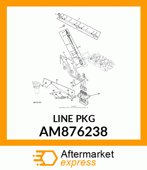 FUEL INJECTION LINE ASSY AM876238