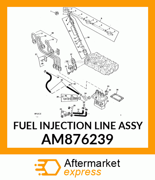 FUEL INJECTION LINE ASSY AM876239