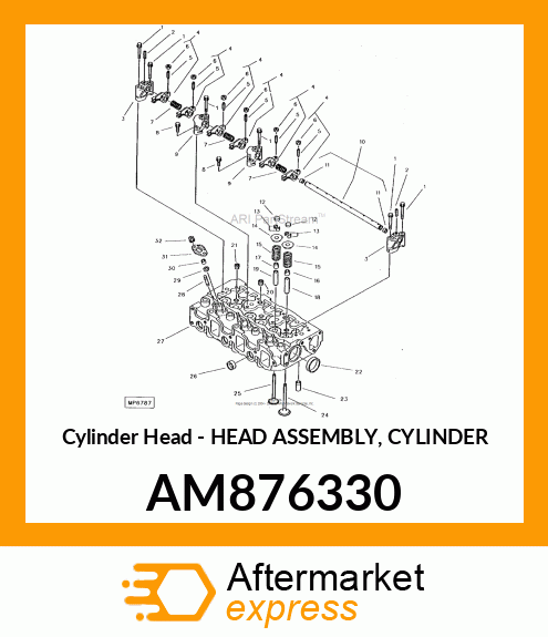 Cylinder Head AM876330