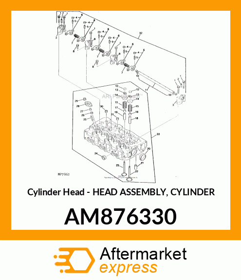 Cylinder Head AM876330