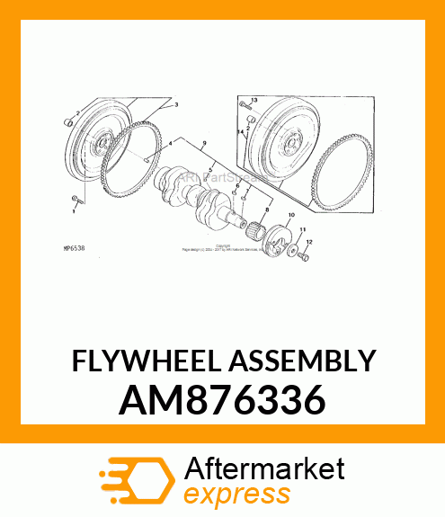 FLYWHEEL ASSEMBLY AM876336