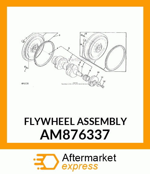 FLYWHEEL ASSEMBLY AM876337