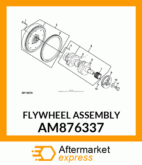 FLYWHEEL ASSEMBLY AM876337