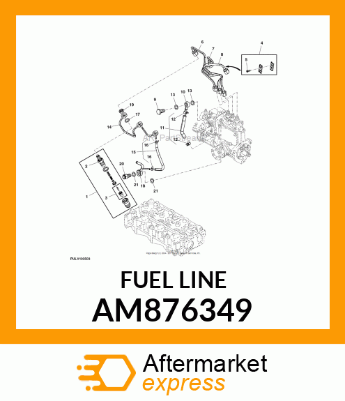 PIPE ASSEMBLY, F.O. AM876349