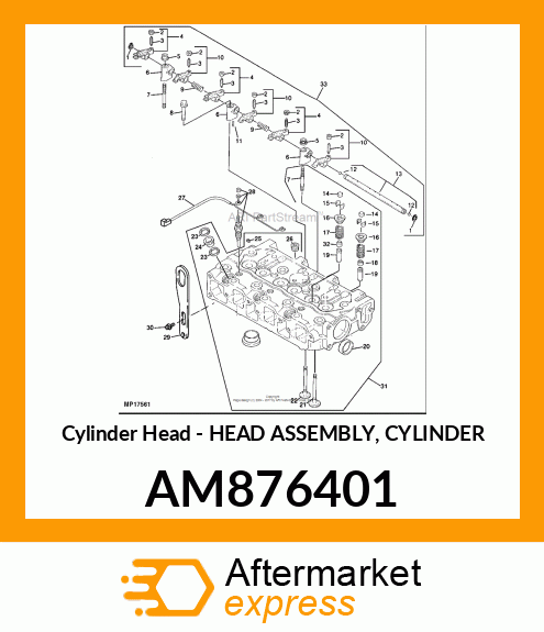 Cylinder Head AM876401