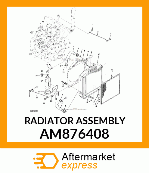 Radiator AM876408