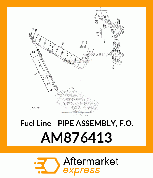 Fuel Line AM876413