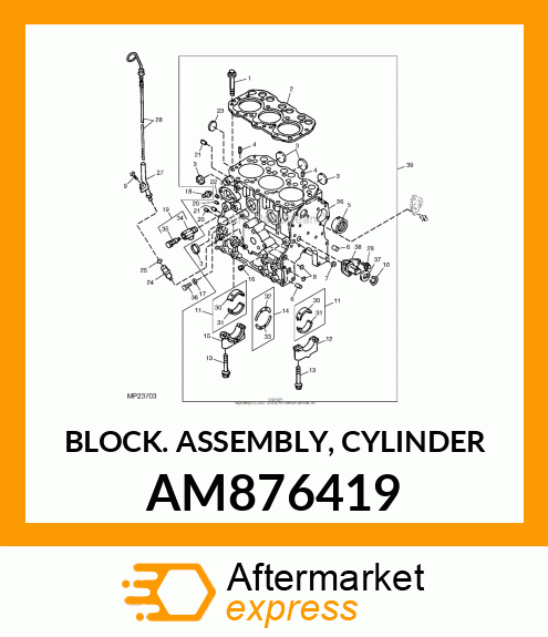 BLOCK ASSEMBLY, CYLINDER AM876419