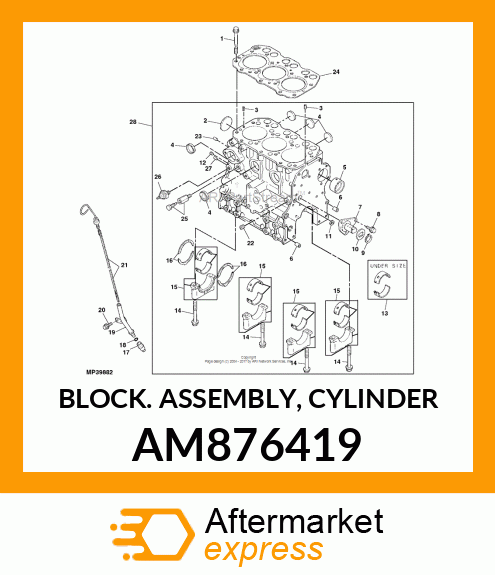 BLOCK ASSEMBLY, CYLINDER AM876419