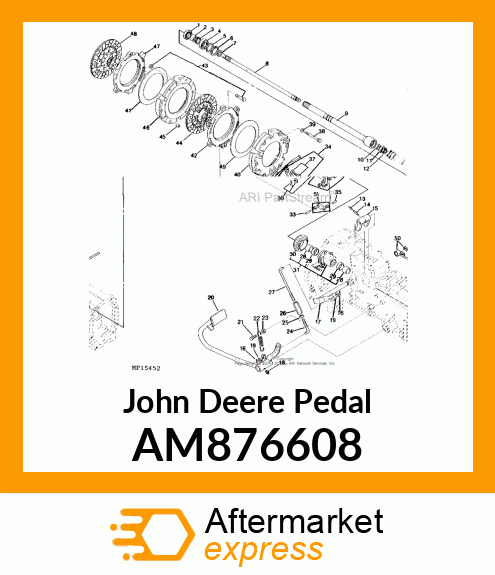 PEDAL ASSY, FOOT AM876608