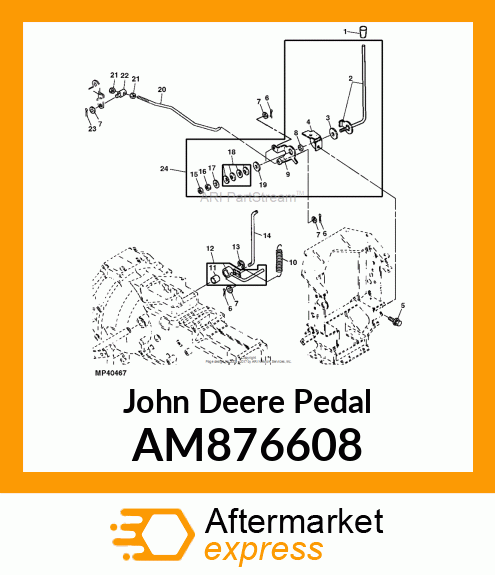 PEDAL ASSY, FOOT AM876608