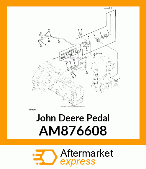 PEDAL ASSY, FOOT AM876608